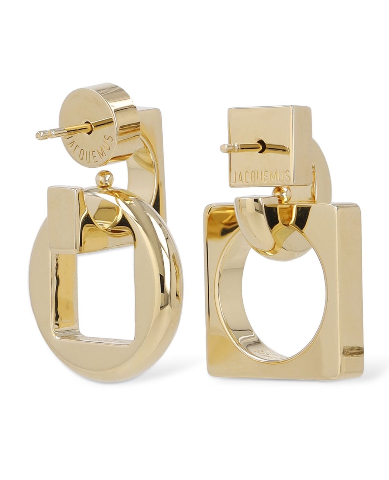 Jacquemus Les Pendantes Rond Carre Earrings