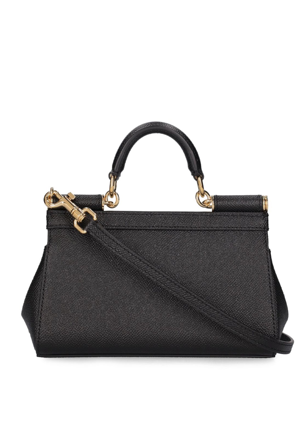 Dolce&Gabbana Mini Sicily Dauphine Leather Top Handle