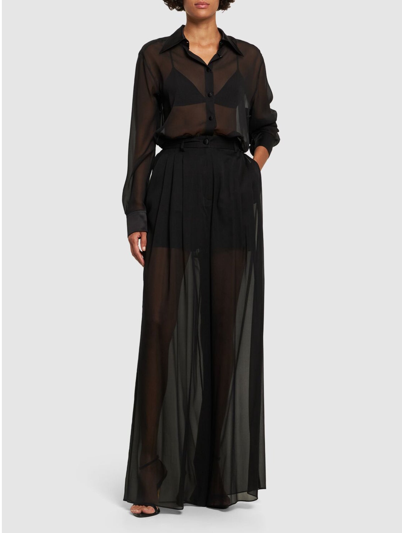 Dolce&Gabbana Sheer Silk Chiffon Shirt