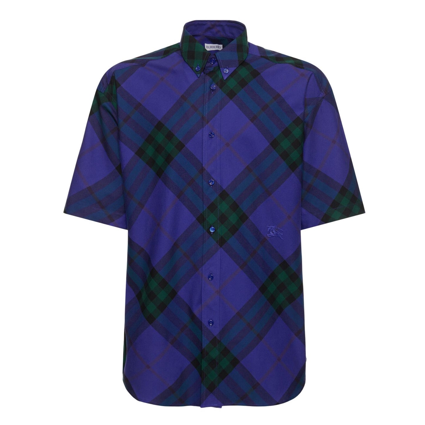 Burberry Logo Check Printed Cotton Shirt