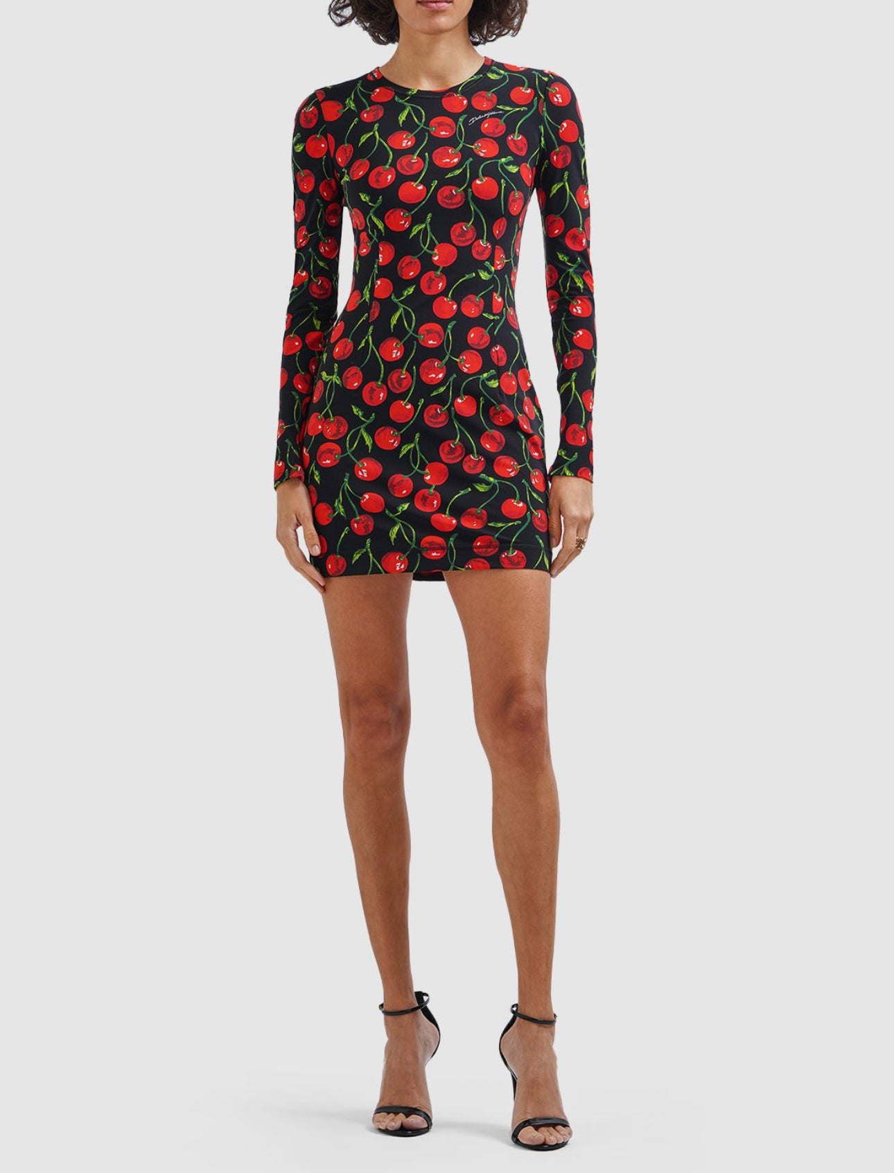 Dolce&Gabbana Cherry Print Jersey Mini Dress