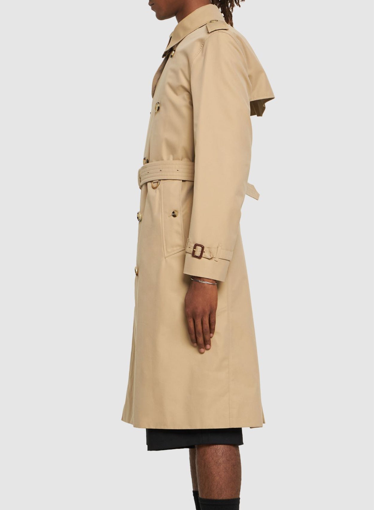 Burberry Kensington Long Cotton Trench Coat