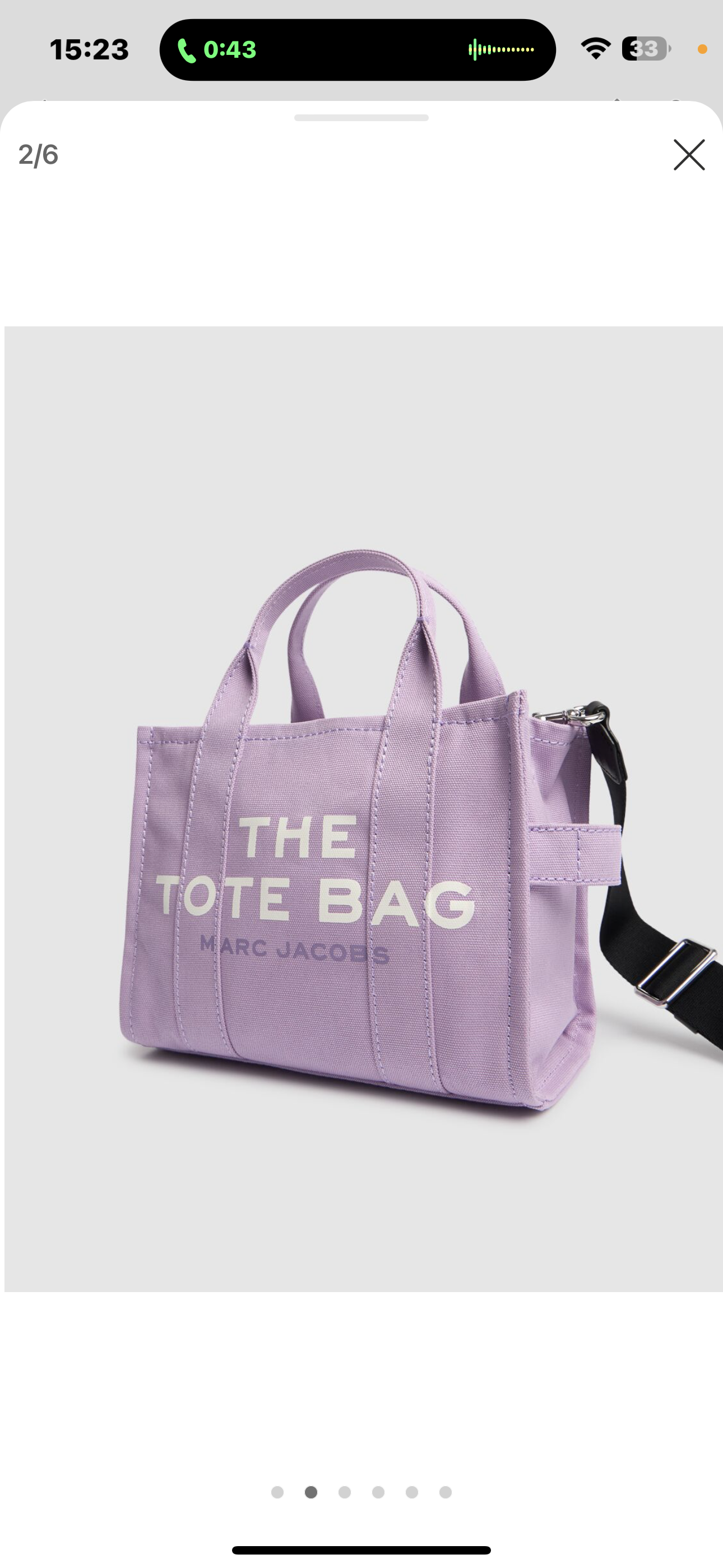 The Marc Jacobs The Small Cotton Canvas Wisteria Tote Bag