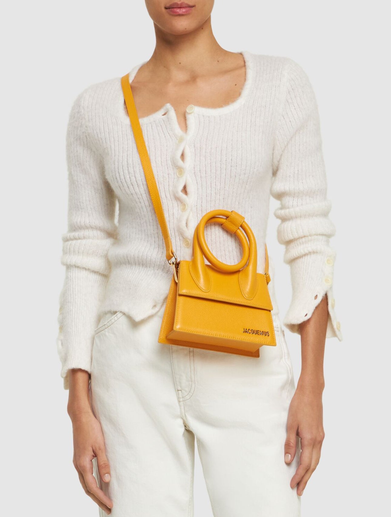 Jacquemus Le Chiquito Noeud Soft Grain Leather Bag