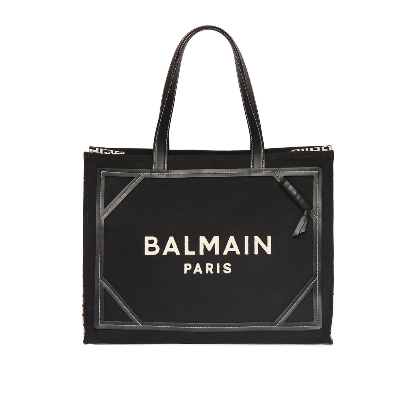 Balmain B-Army Monogram Canvas Tote Bag