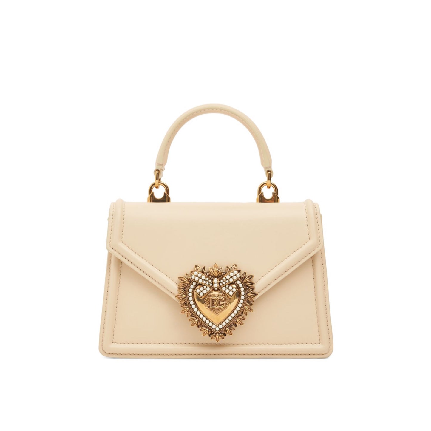 Dolce&Gabbana Mini Devotion Leather Top Handle Bag