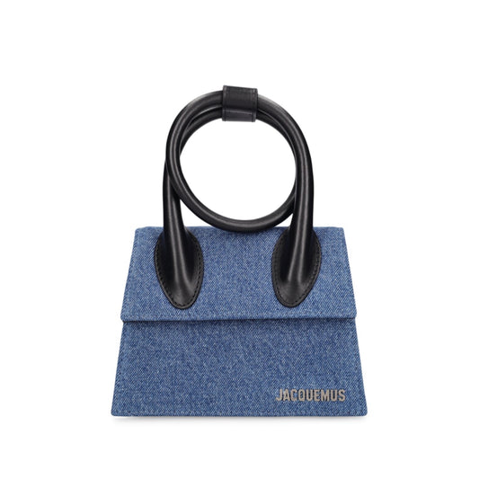 Jacquemus Le Chiquito Noeud Denim Top Handle Bag