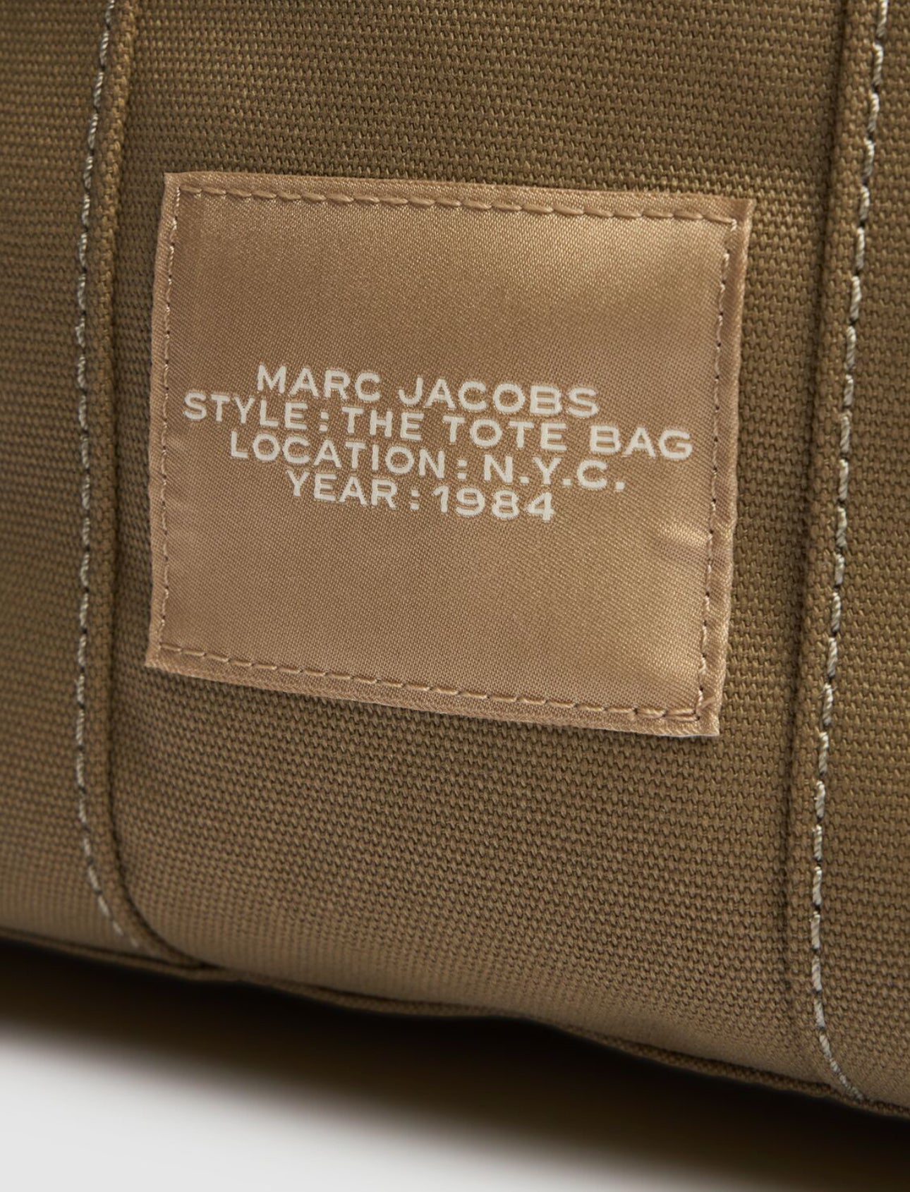 The Marc Jacobs The Small Cotton Canvas Slate Green Tote Bag