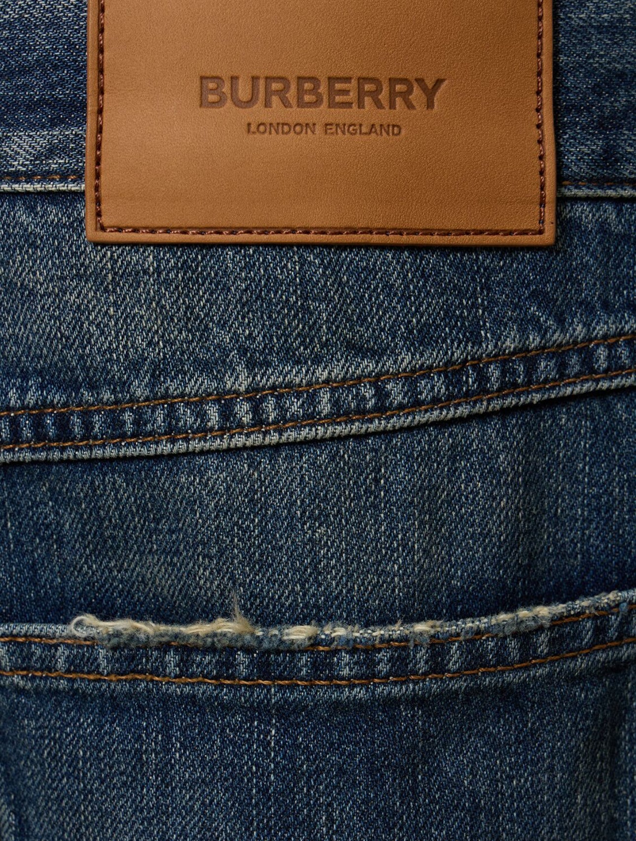 Burberry Harison Straight Leg Denim Jeans