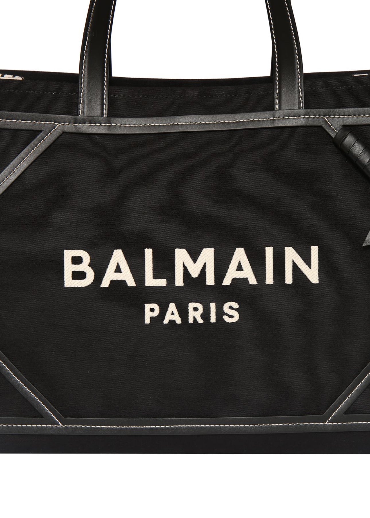 Balmain B-Army Monogram Canvas Tote Bag