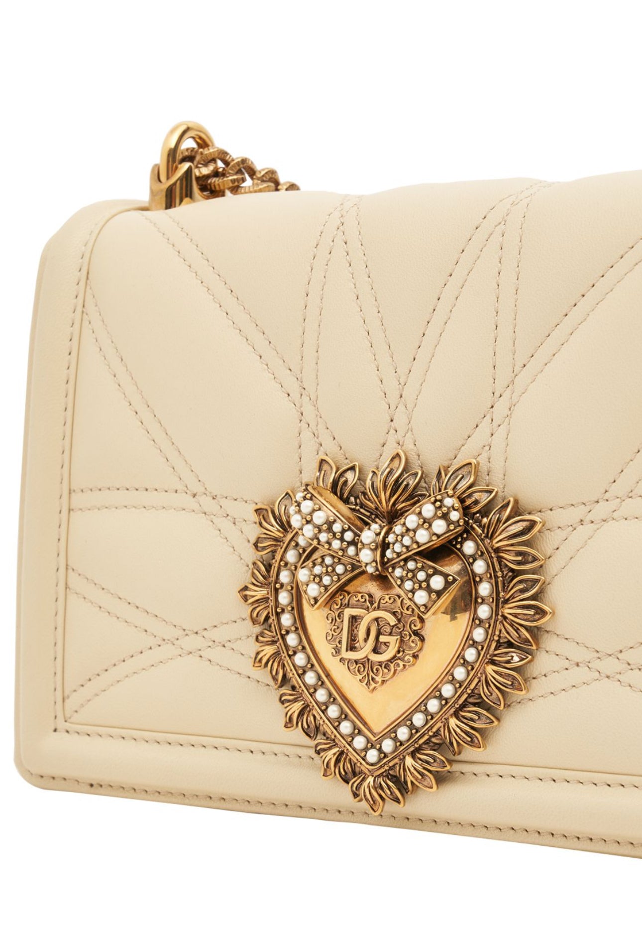 Dolce&Gabbana Devotion Leather Shoulder Bag