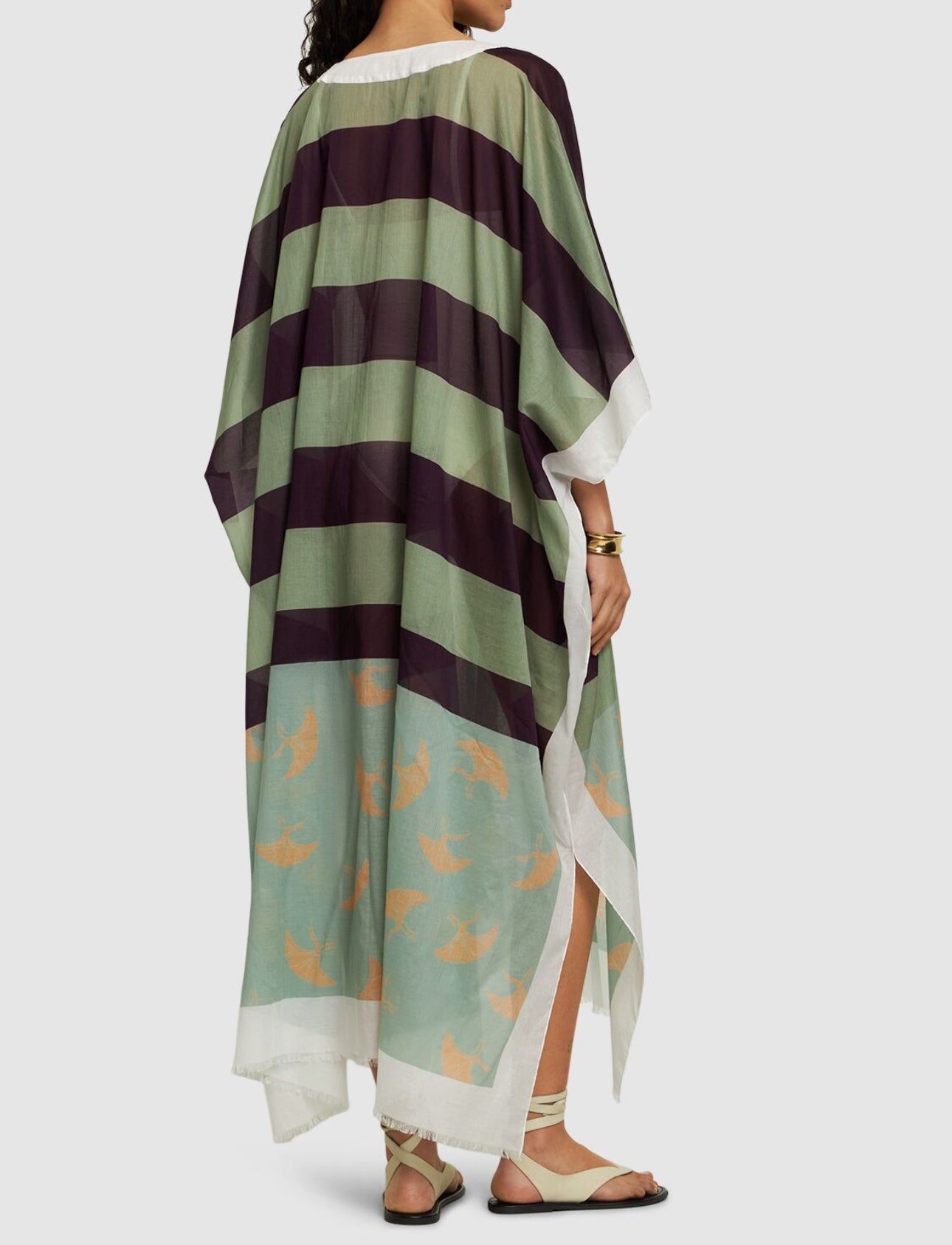 Dries Van Noten Printed Cotton Voile Caftan