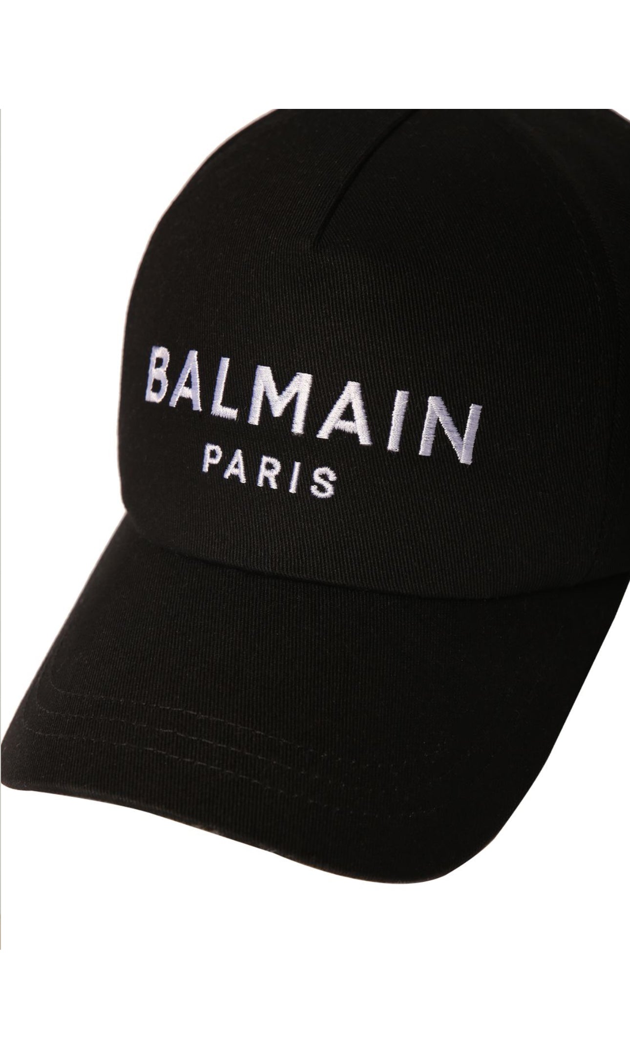 Balmain Logo Cotton Baseball Cap