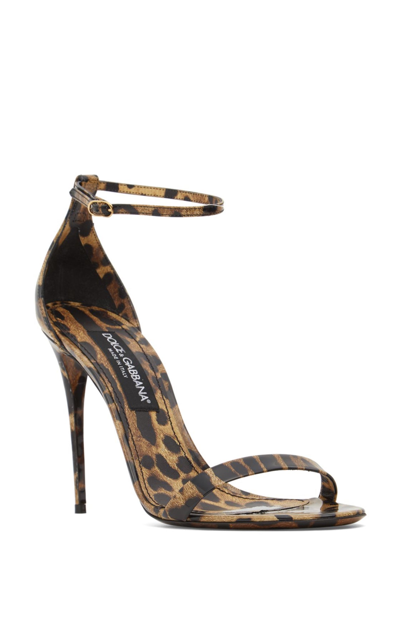 Dolce&Gabbana 105mm Keira Patent Leather Sandals