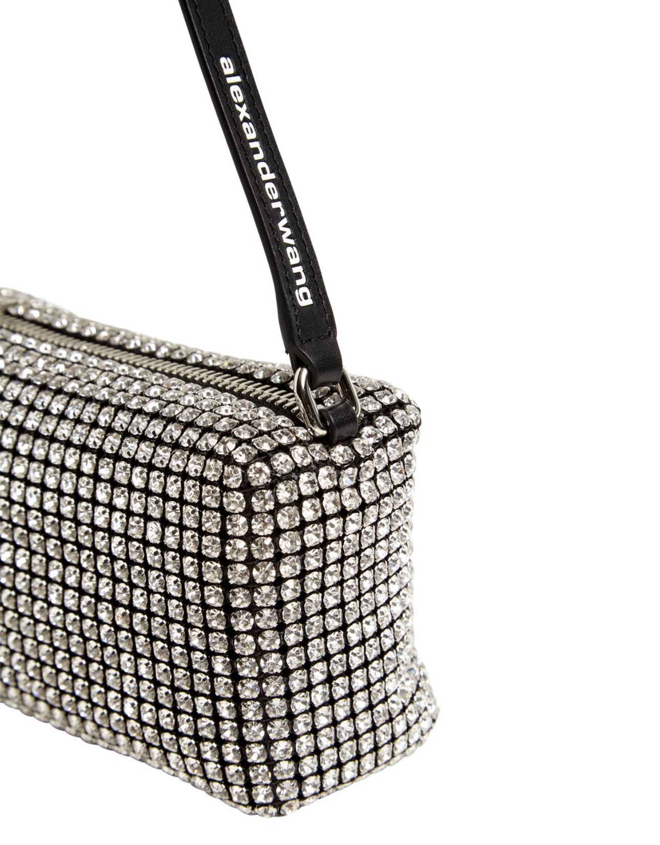 Alexander Wang Medium Hairess Crystal Top Handle Bag