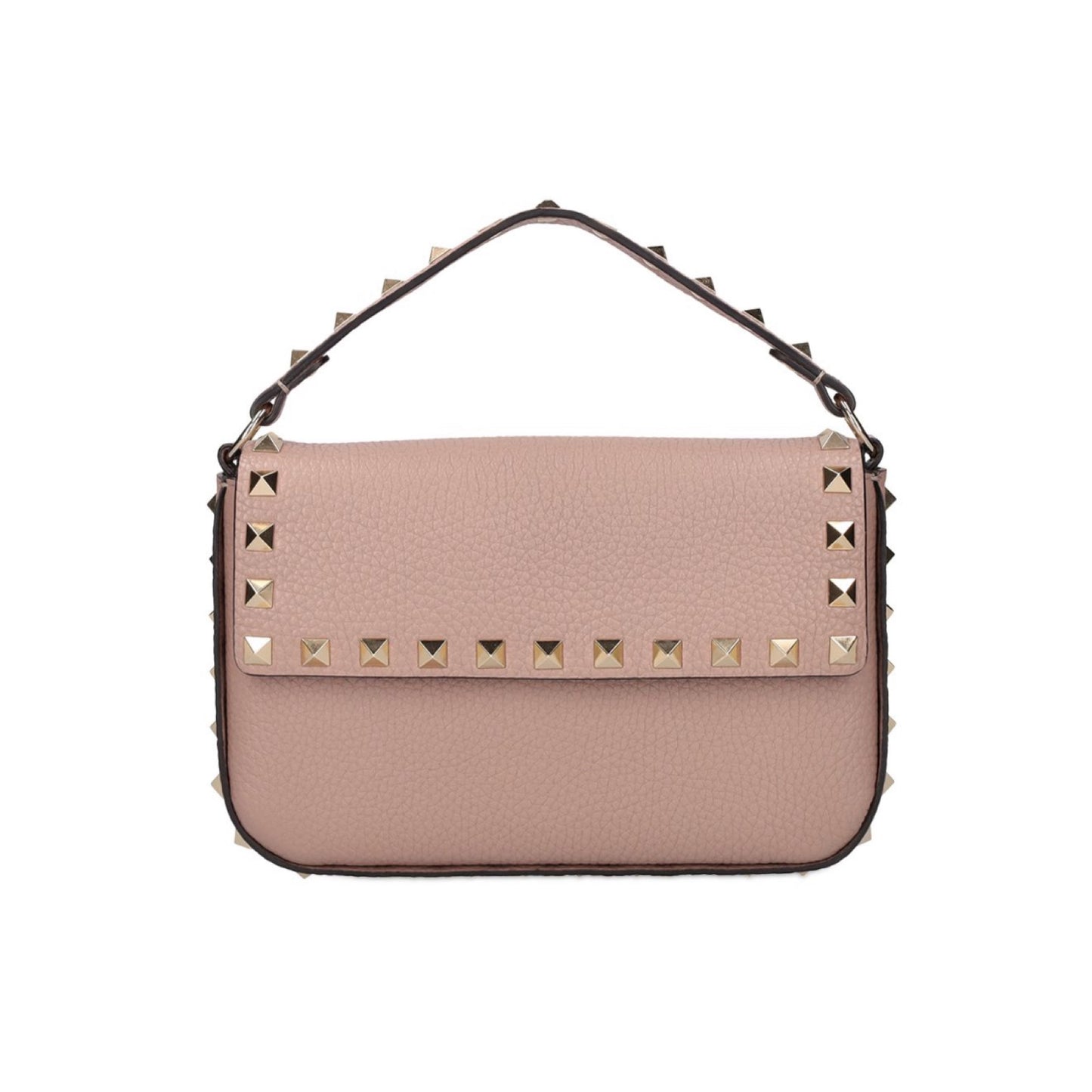 Valentino Garavani Small Rockstud Leather Top Handle Bag