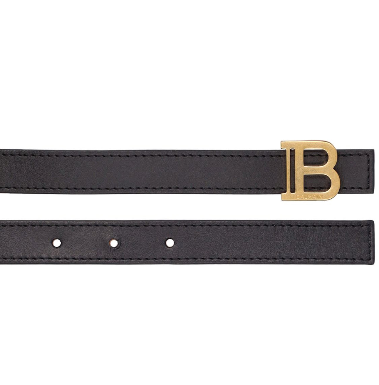 Balmain 2cm Leather B-Belt