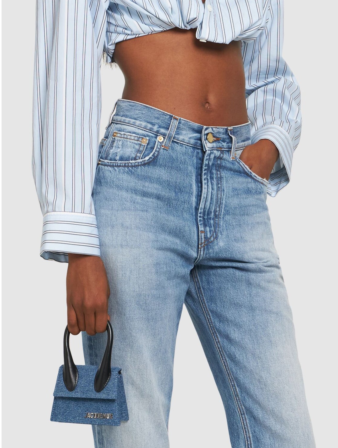 Jacquemus Le Chiquito Denim Top Handle Bag