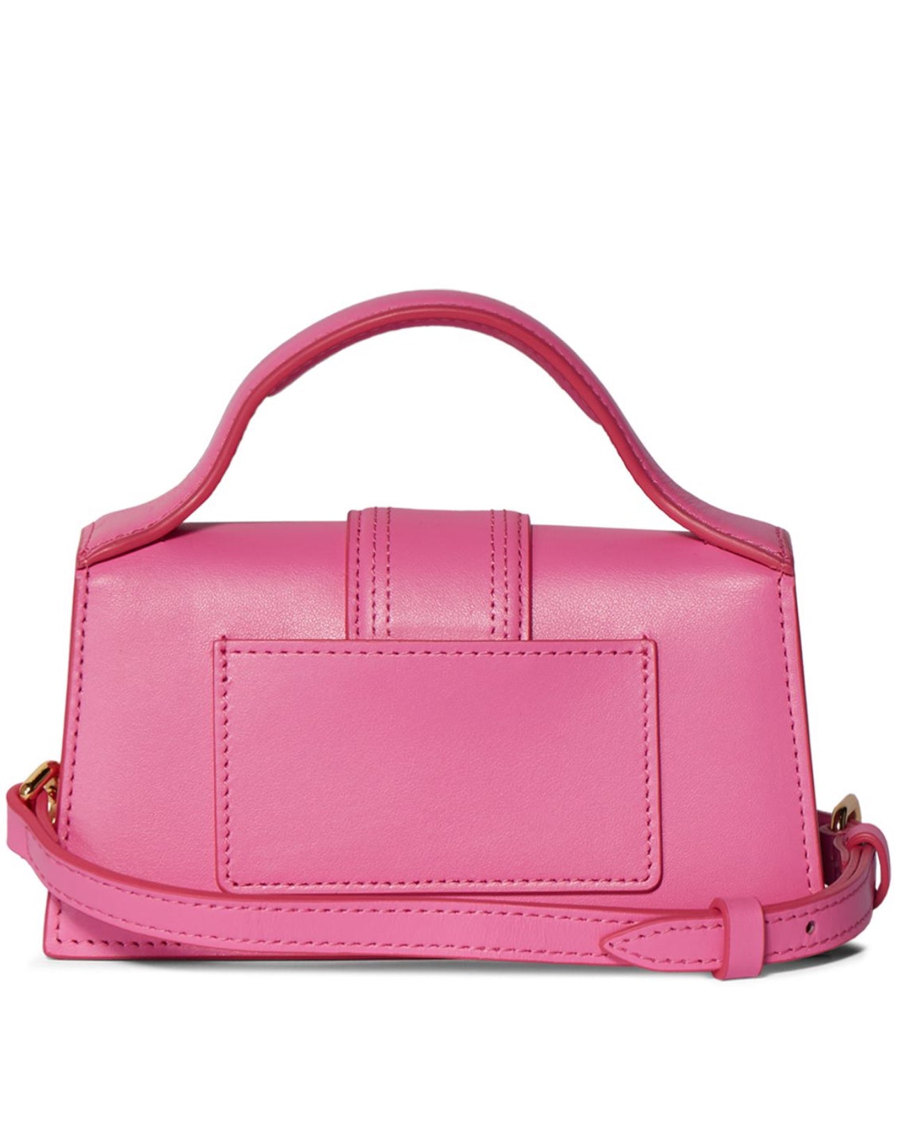 Jacquemus Le Bambino Smooth Leather Bag Neon Pink