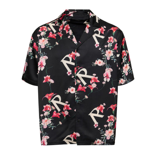 Represent Floral Printed Logo Short Sleeve Shirt