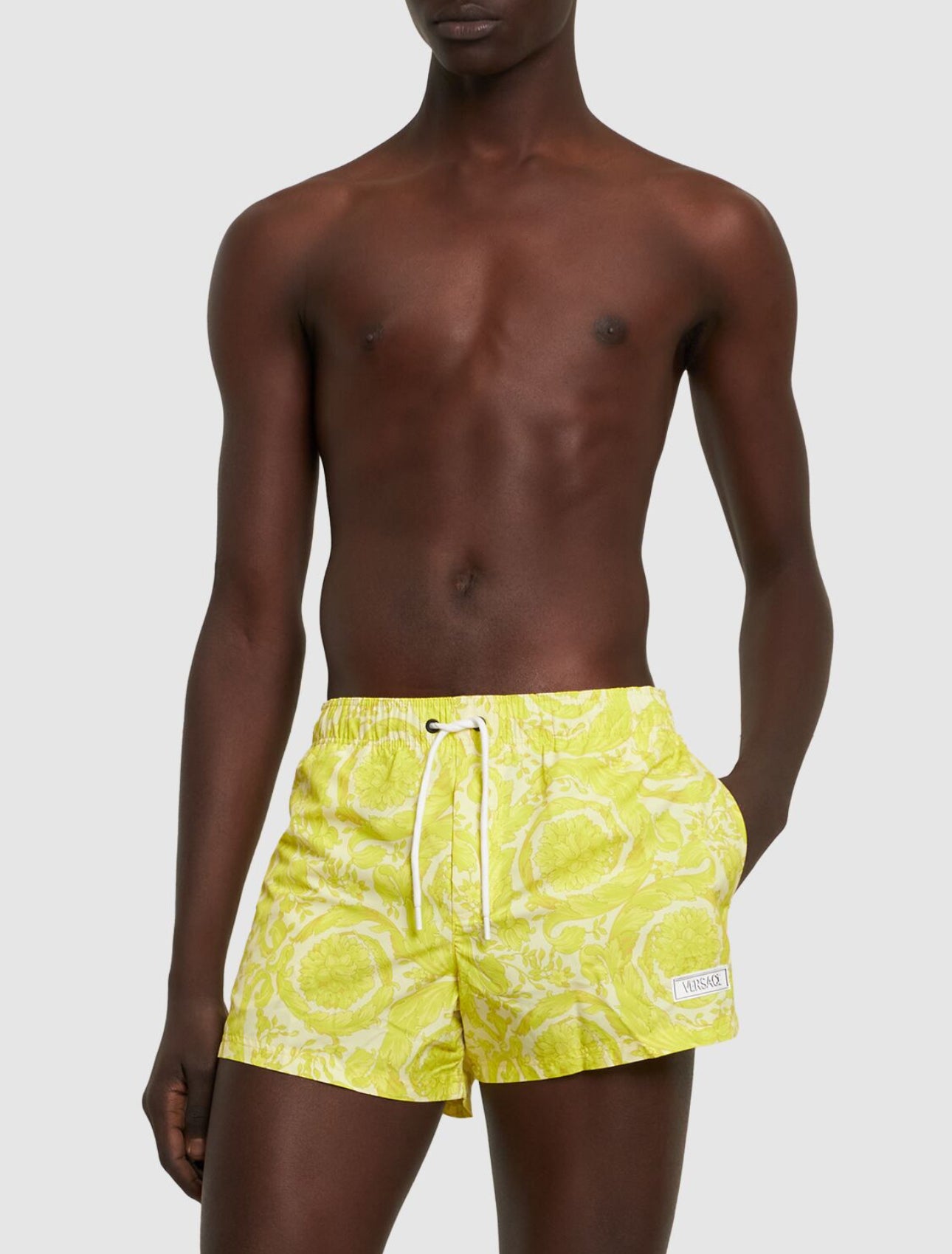 Versace Barocco Print Nylon Swim Shorts