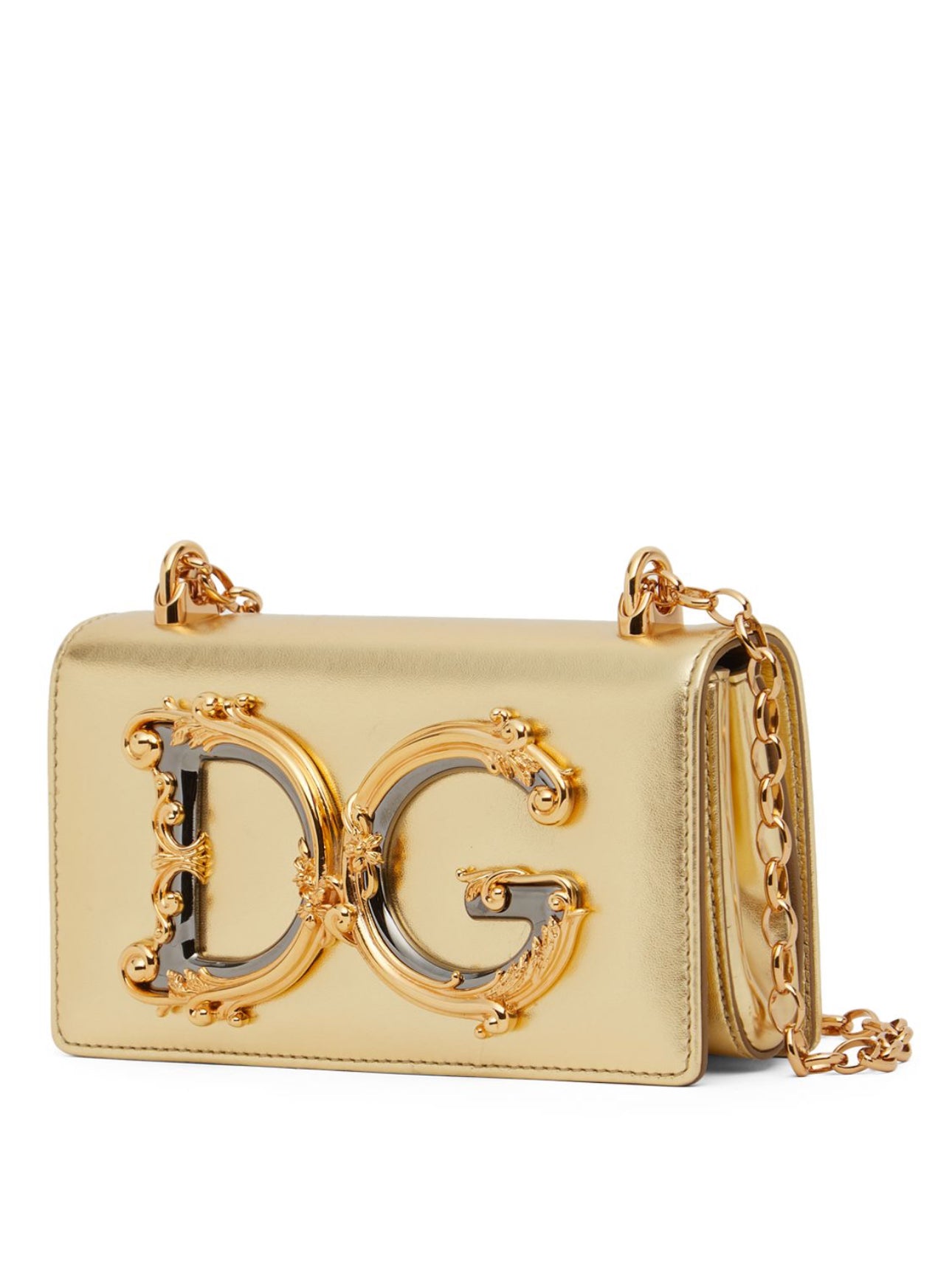 Dolce&Gabbana Mini DG Girl Leather Shoulder Bag