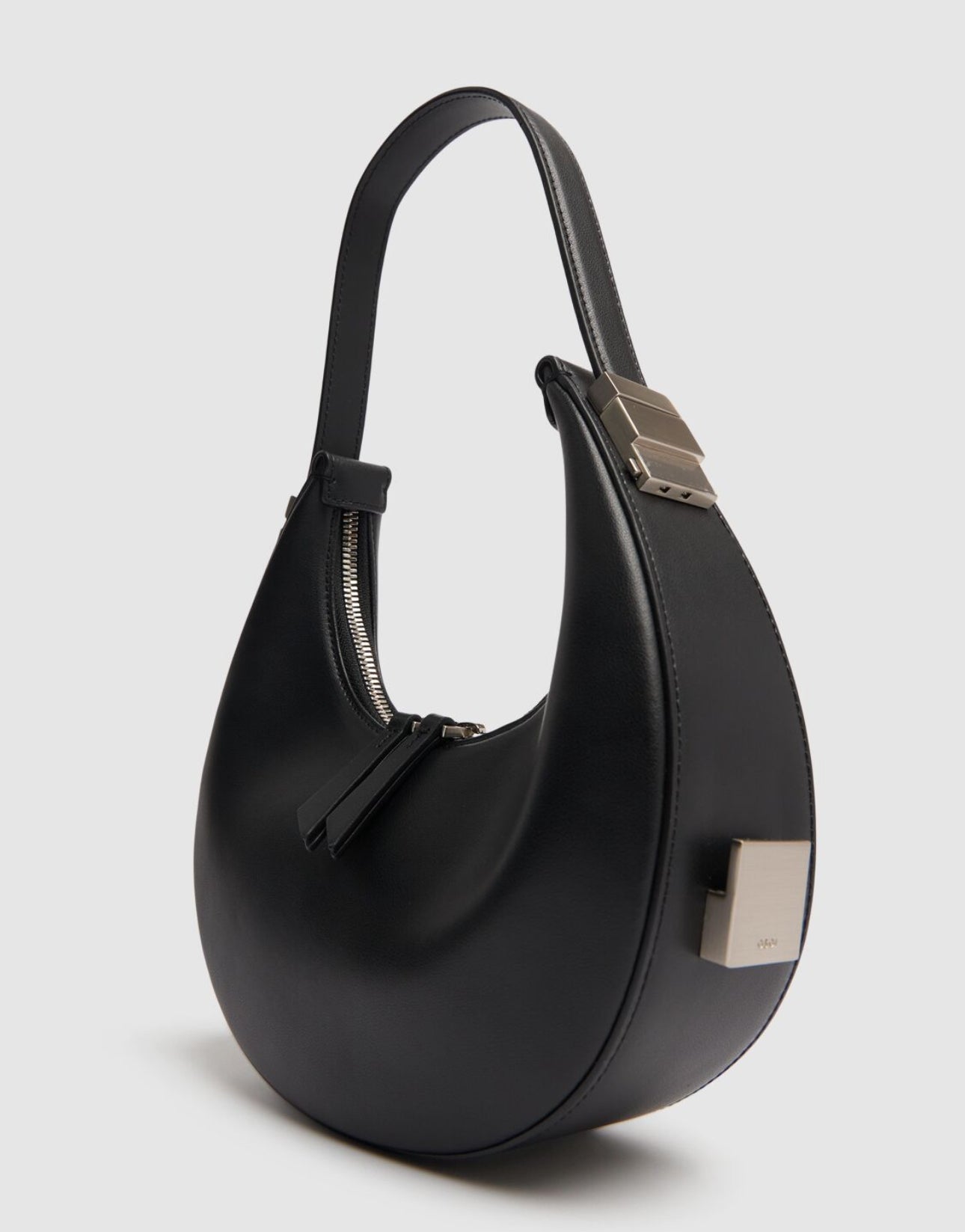 Osoi Mini Toni Leather Top Black Handle Bag