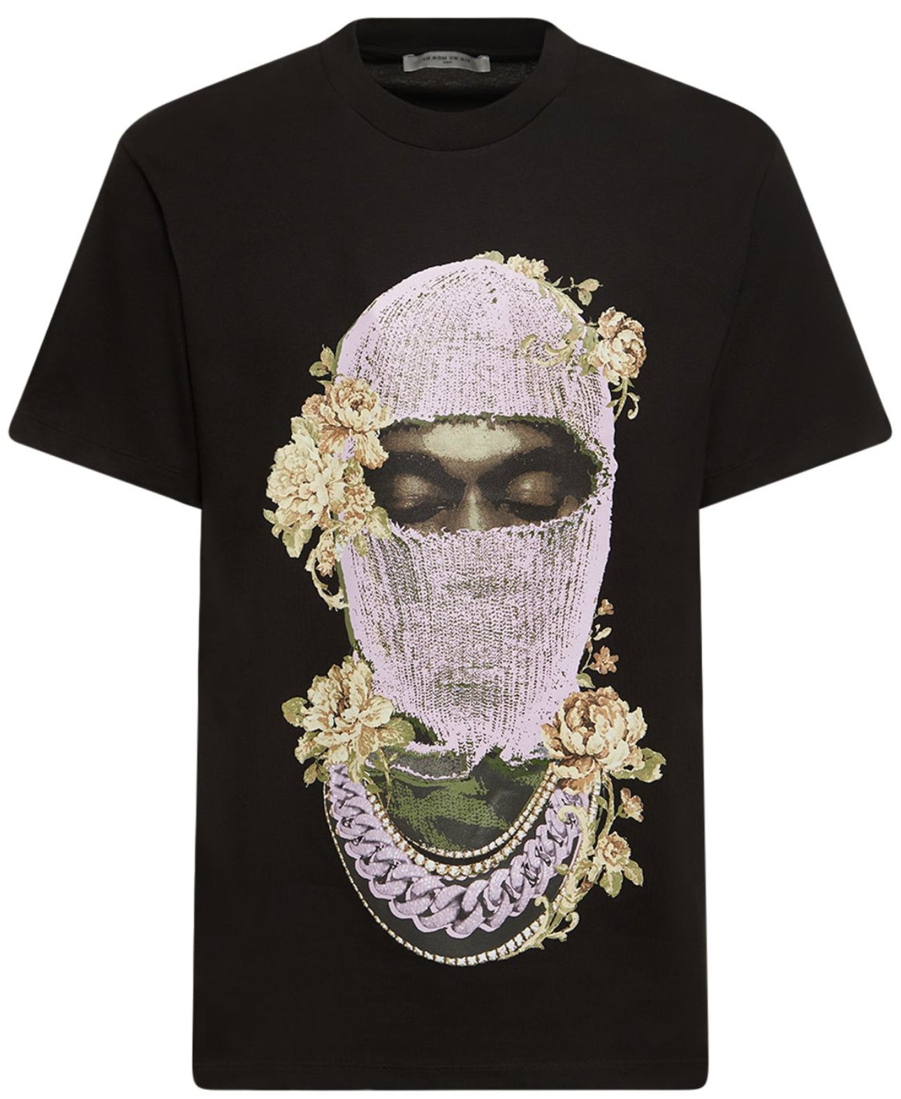 Ih Nom Uh Nit Mask Roses Printed T-shirt