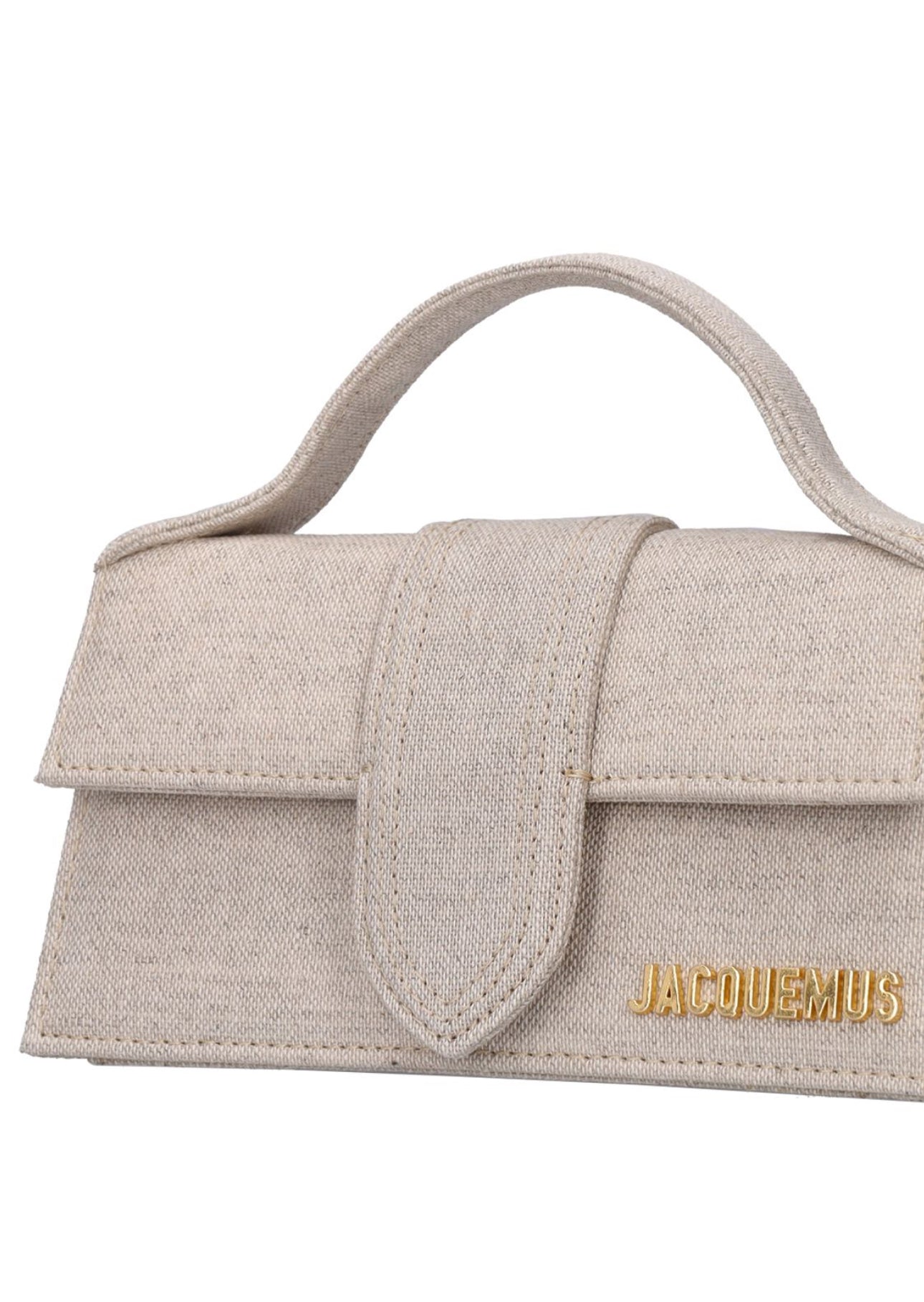 Jacquemus Le Bambino Cotton & Linen Top Handle Bag