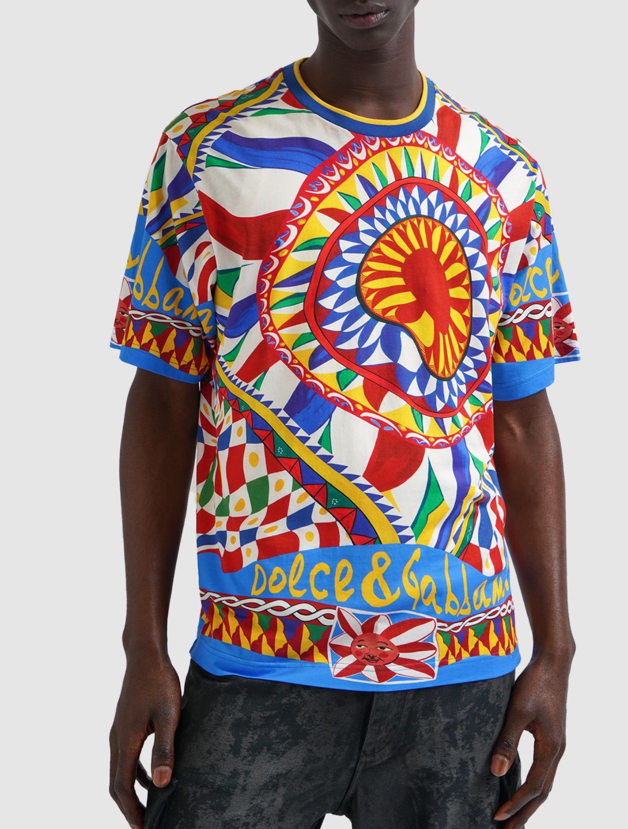 Dolce & Gabbana Carretto Printed Cotton T-shirt