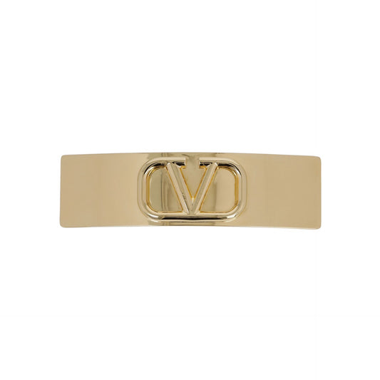 Valentino Garavani V Logo Hair Barrette