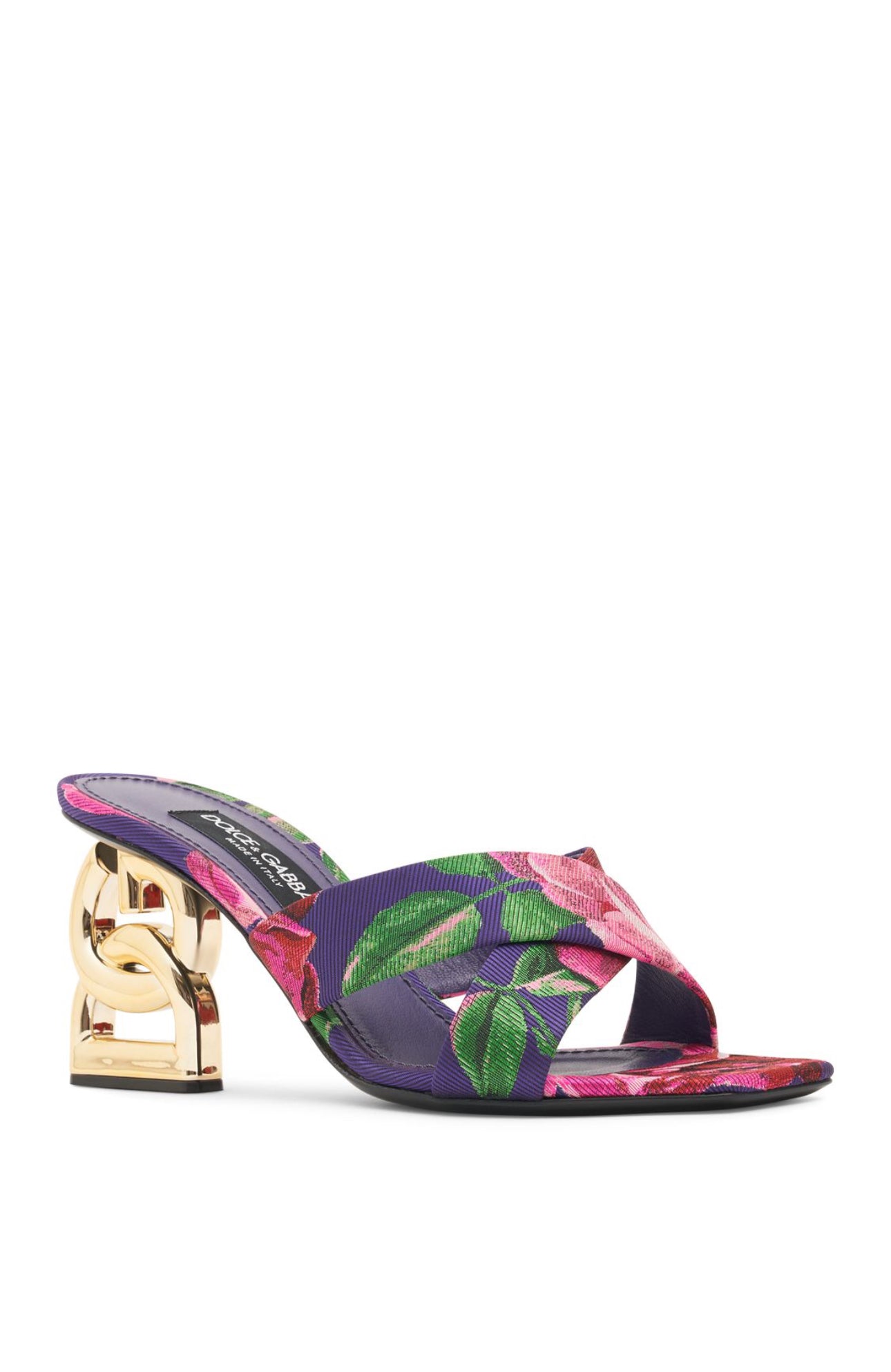 Dolce&Gabbana 75mm Keira Satin Sandal Mules