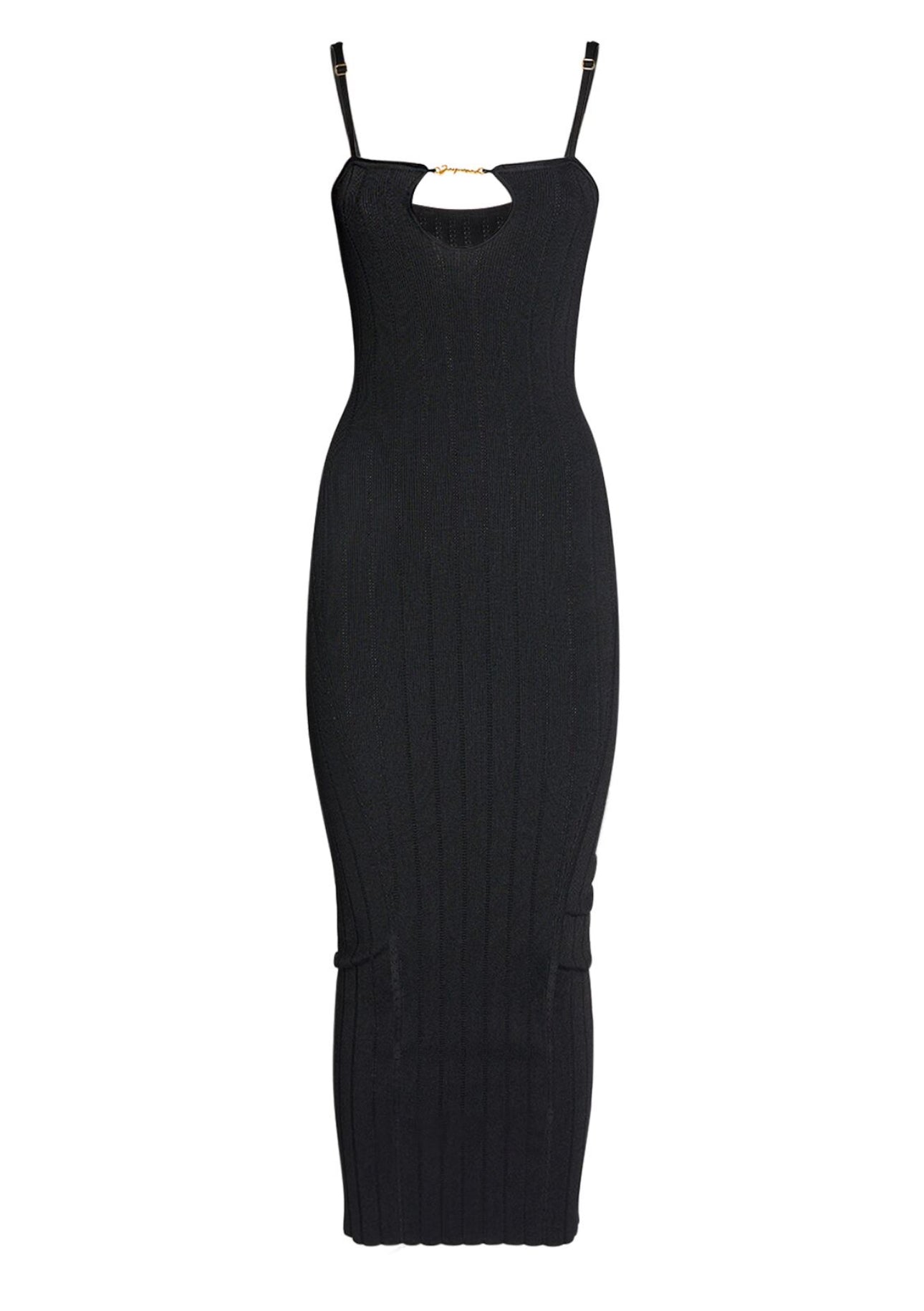 Jacquemus La Robe Sierra Bretelles Knit Midi Dress