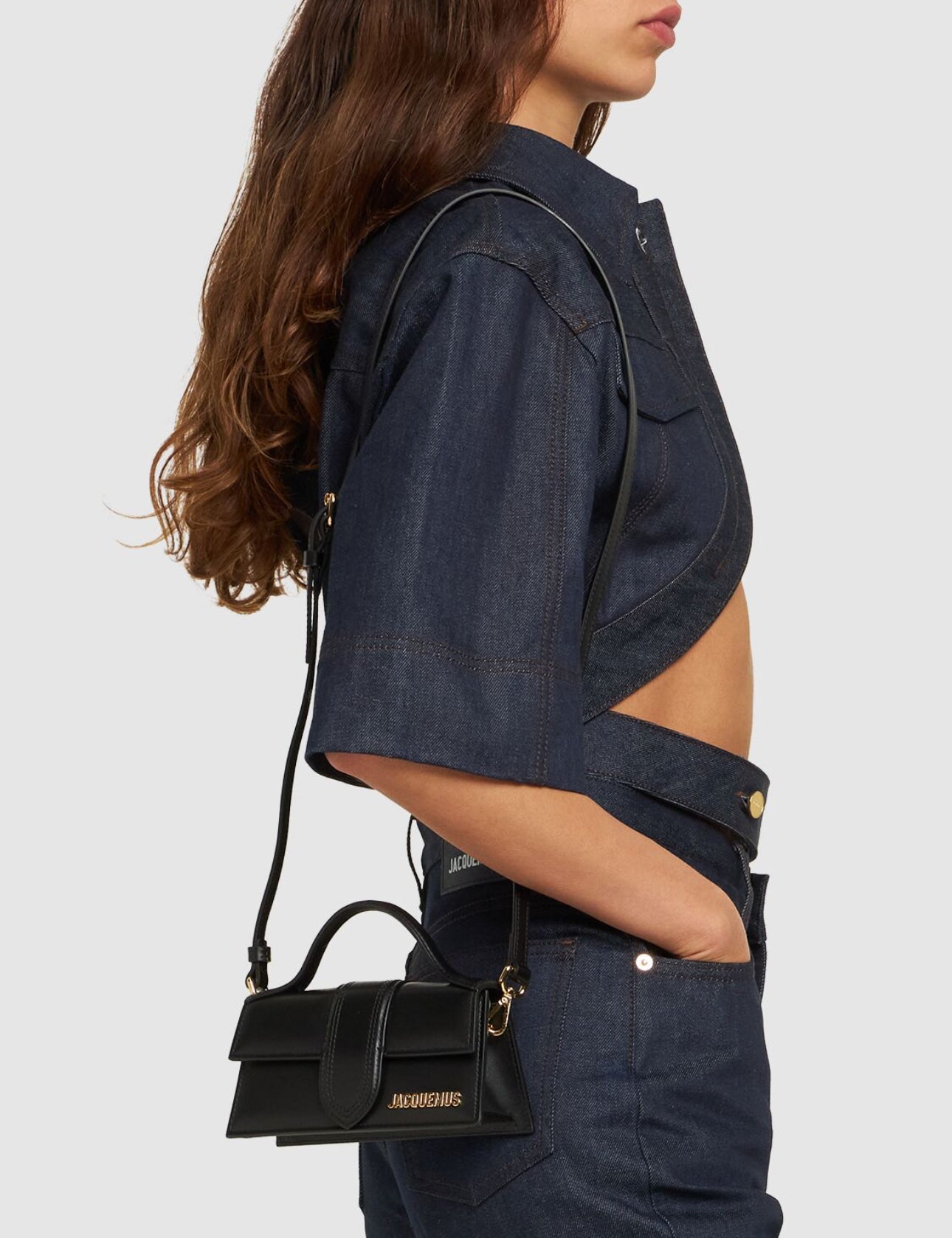 Jacquemus Le Bambino Leather Top Handle Bag