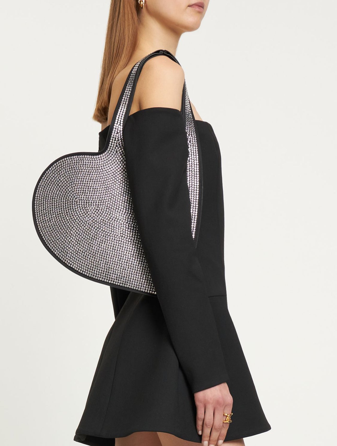 Coperni Mini Heart Embellished Shoulder Bag