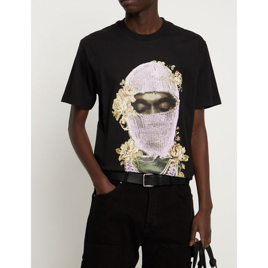 Ih Nom Uh Nit Mask Roses Printed T-shirt