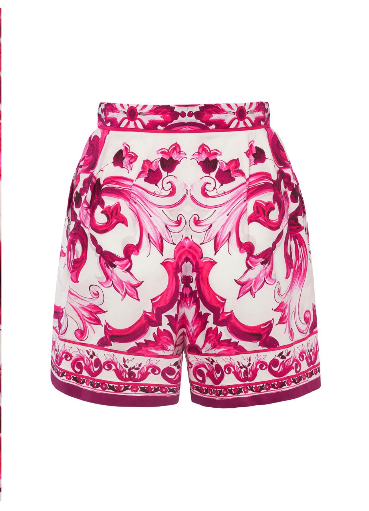 Dolce&Gabbana Carretto Print Cotton Mini Shorts