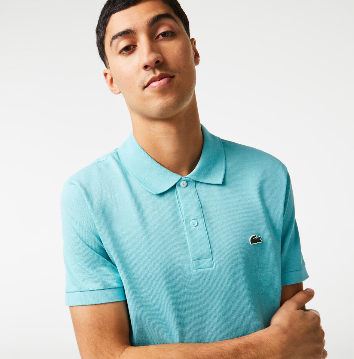 Lacoste Slim Fit Petit Piqué Polo Shirt - Light Turquoise