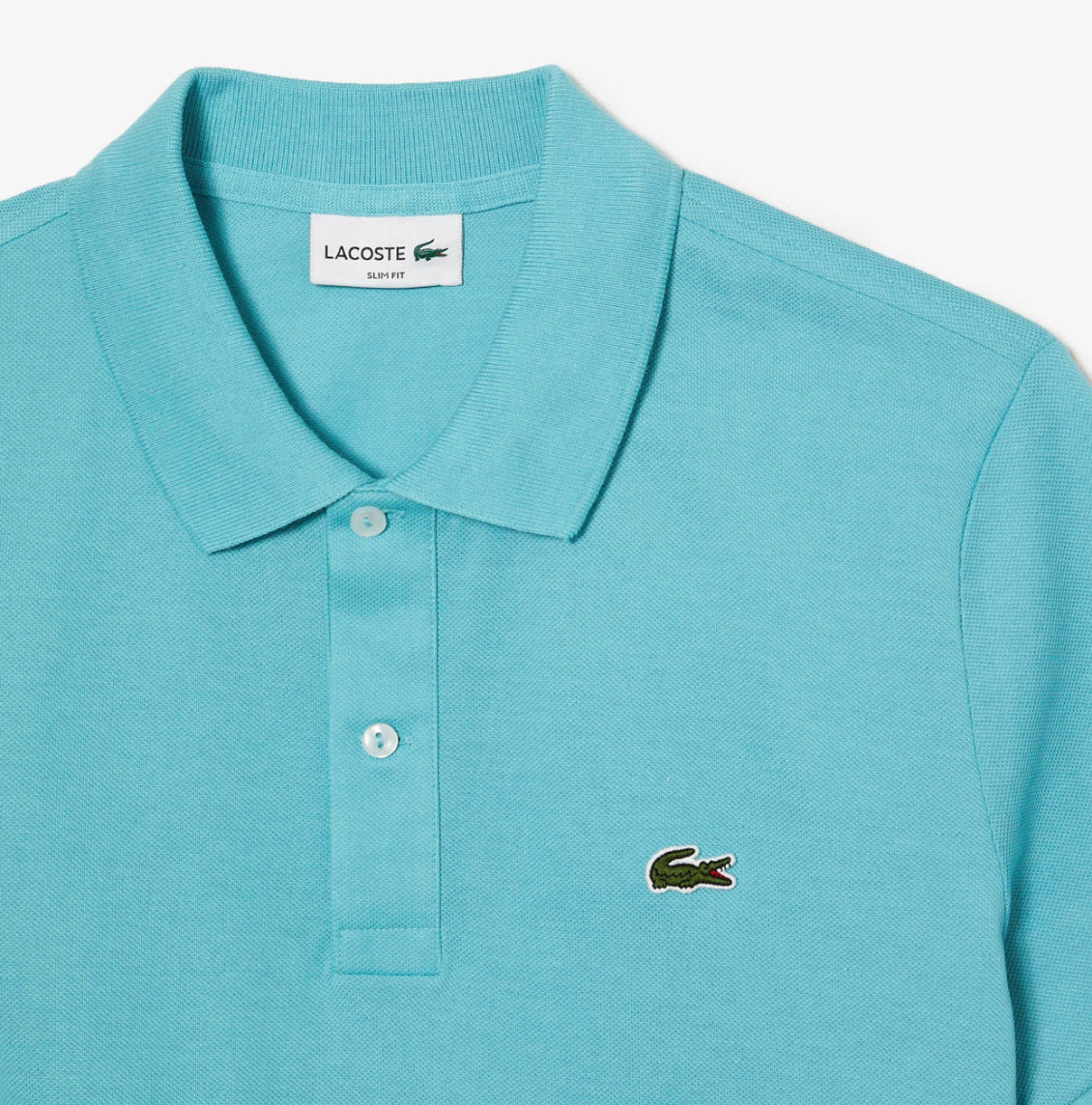 Lacoste Slim Fit Petit Piqué Polo Shirt - Light Turquoise