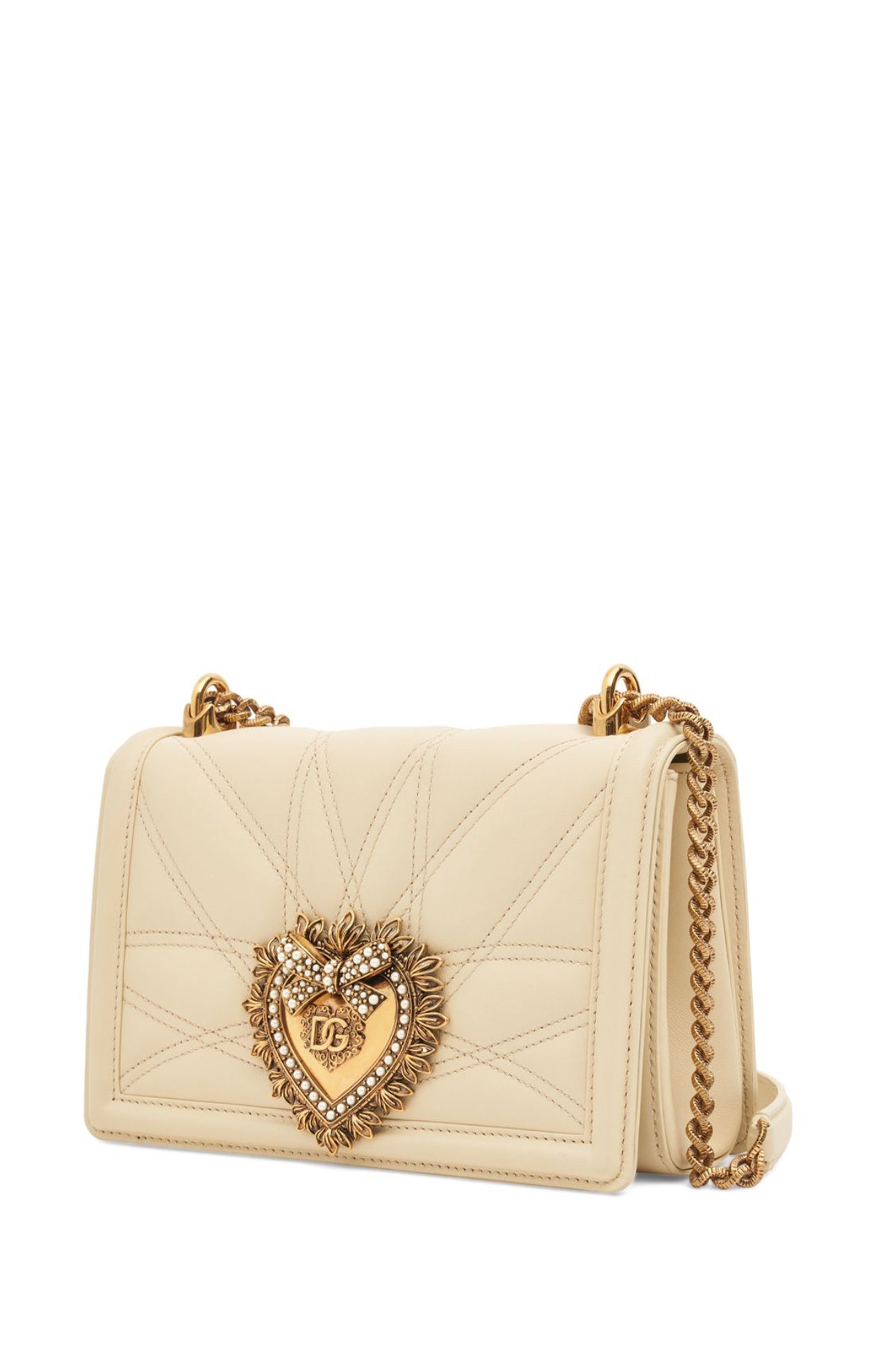 Dolce&Gabbana Devotion Leather Shoulder Bag