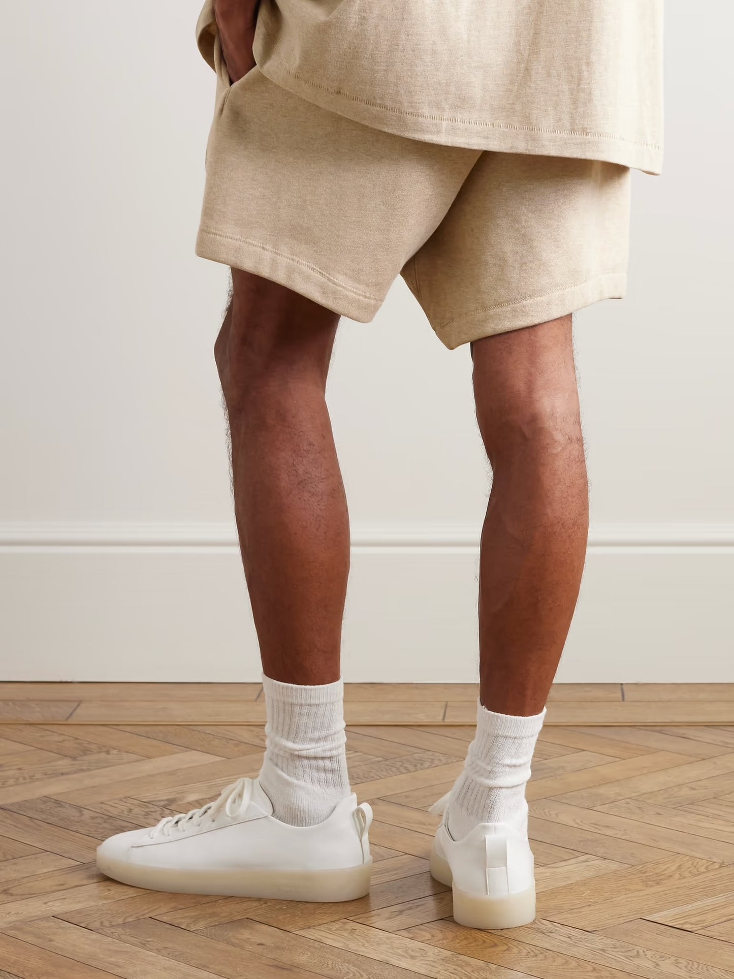 Fear Of God Essentials Beige Drawstring Shorts