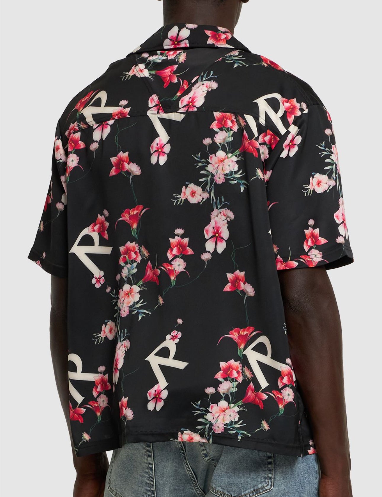 Represent Floral Printed Logo Short Sleeve Shirt