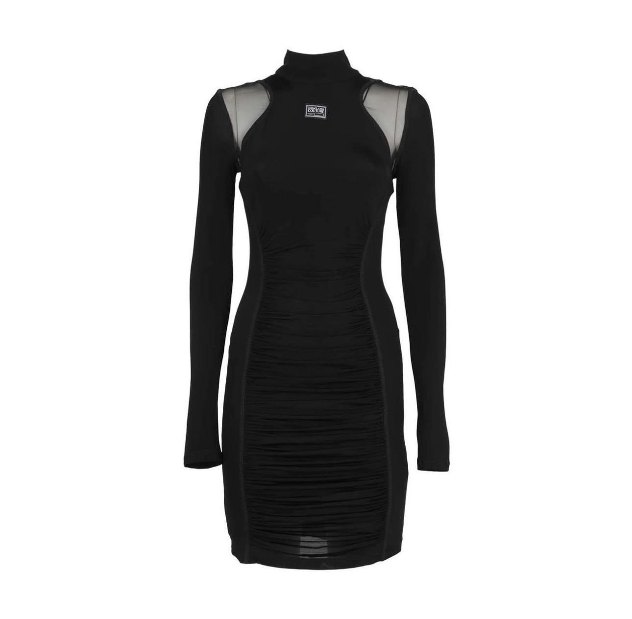 Versace Jeans Couture Black Viscose Mini Dress