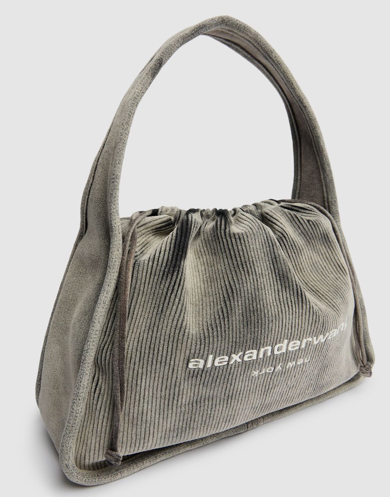 Alexander Wang Small Ryan Canvas Top Handle Bag Asphalt/Black