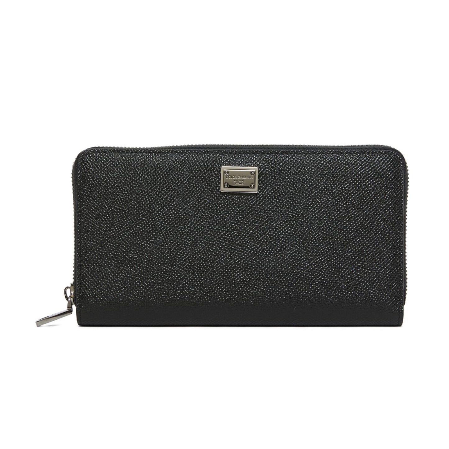 Dolce & Gabbana Dauphine Leather Zip Around Wallet