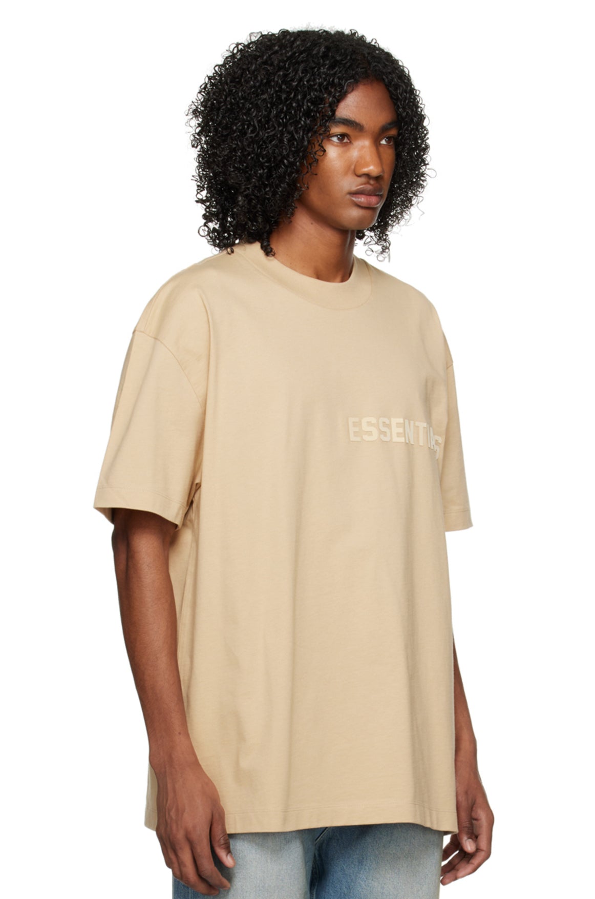 Fear Of God Essentials Exclusive Beige T-shirt