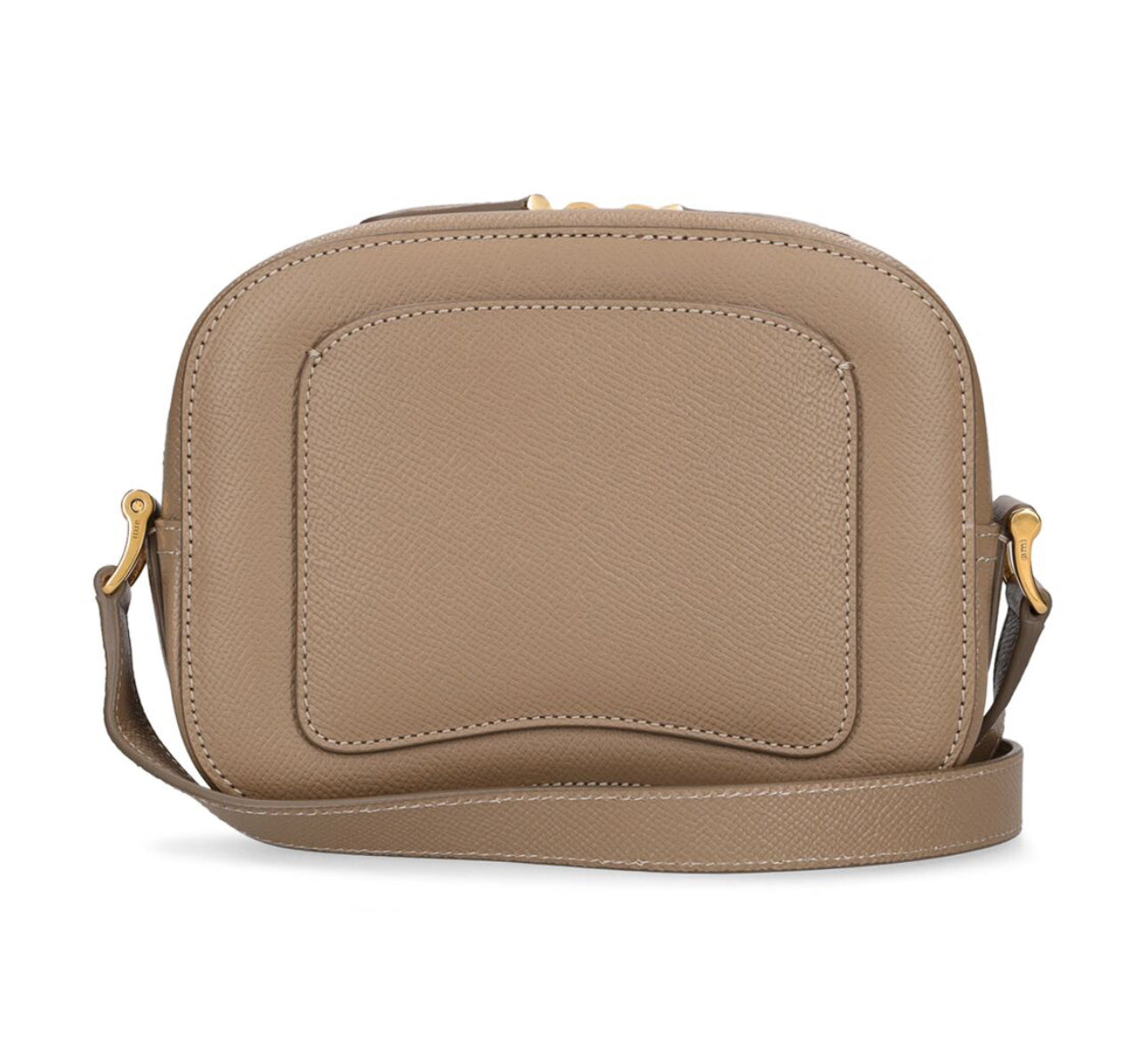 Ami Paris Paris Grained Leather Camera Bag