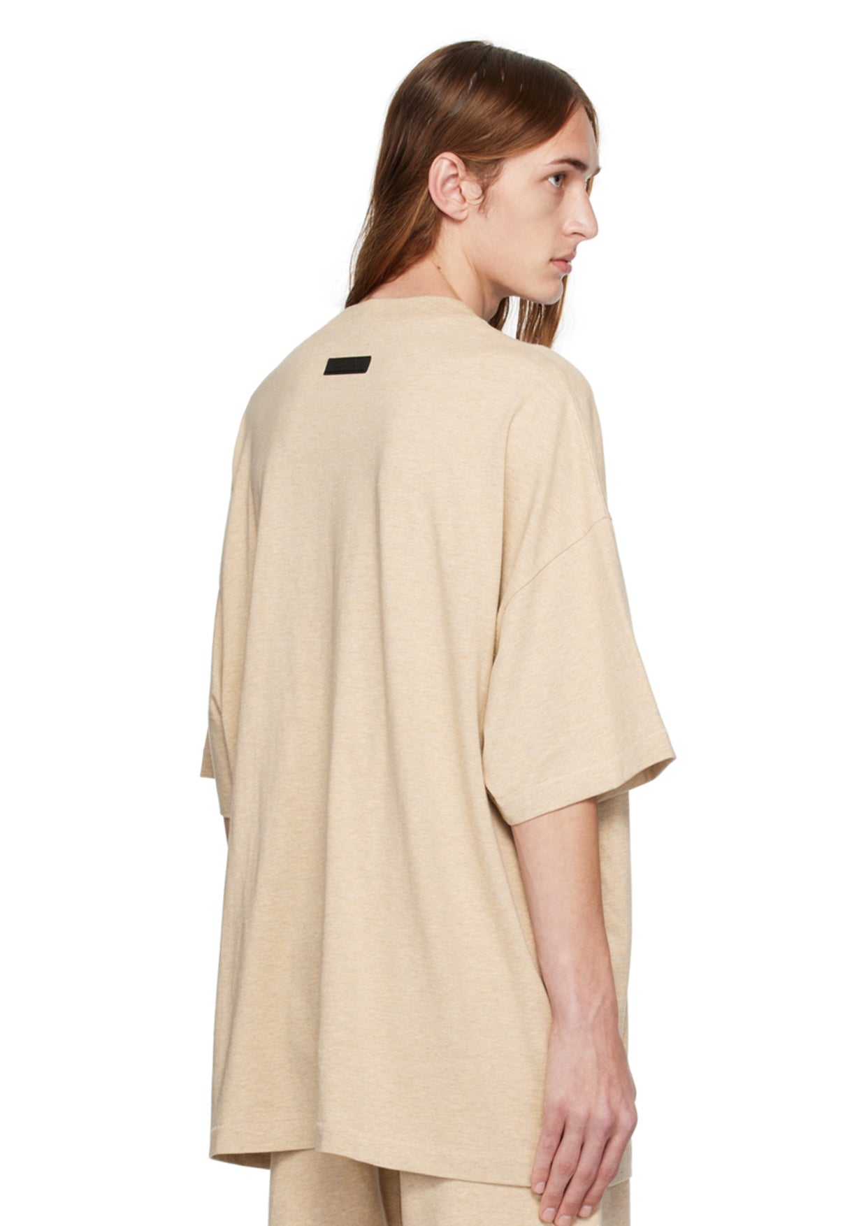 Fear Of God Essentials Beige Crewneck T-shirt