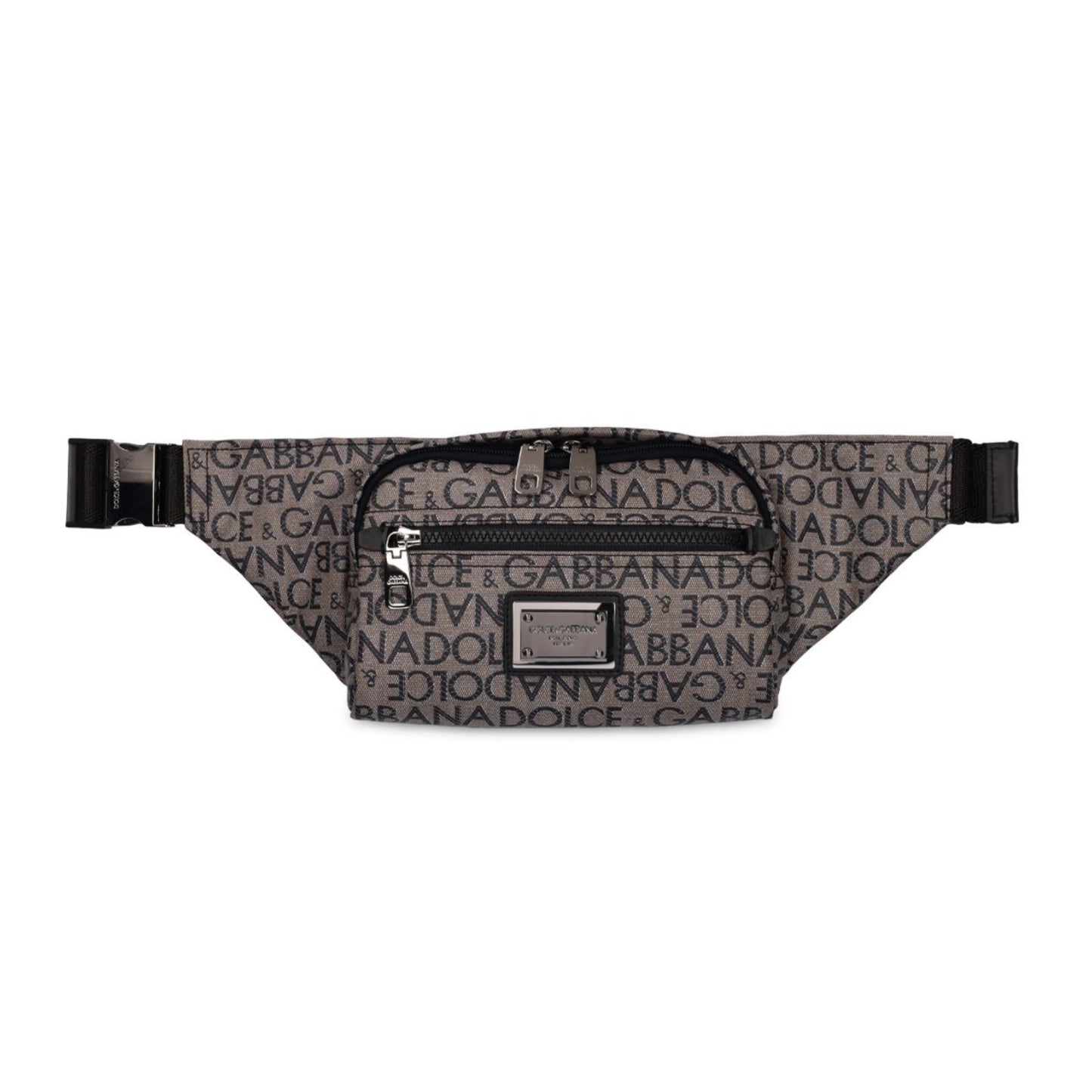 Dolce & Gabbana Coated Logo Jacquard Belt Bag