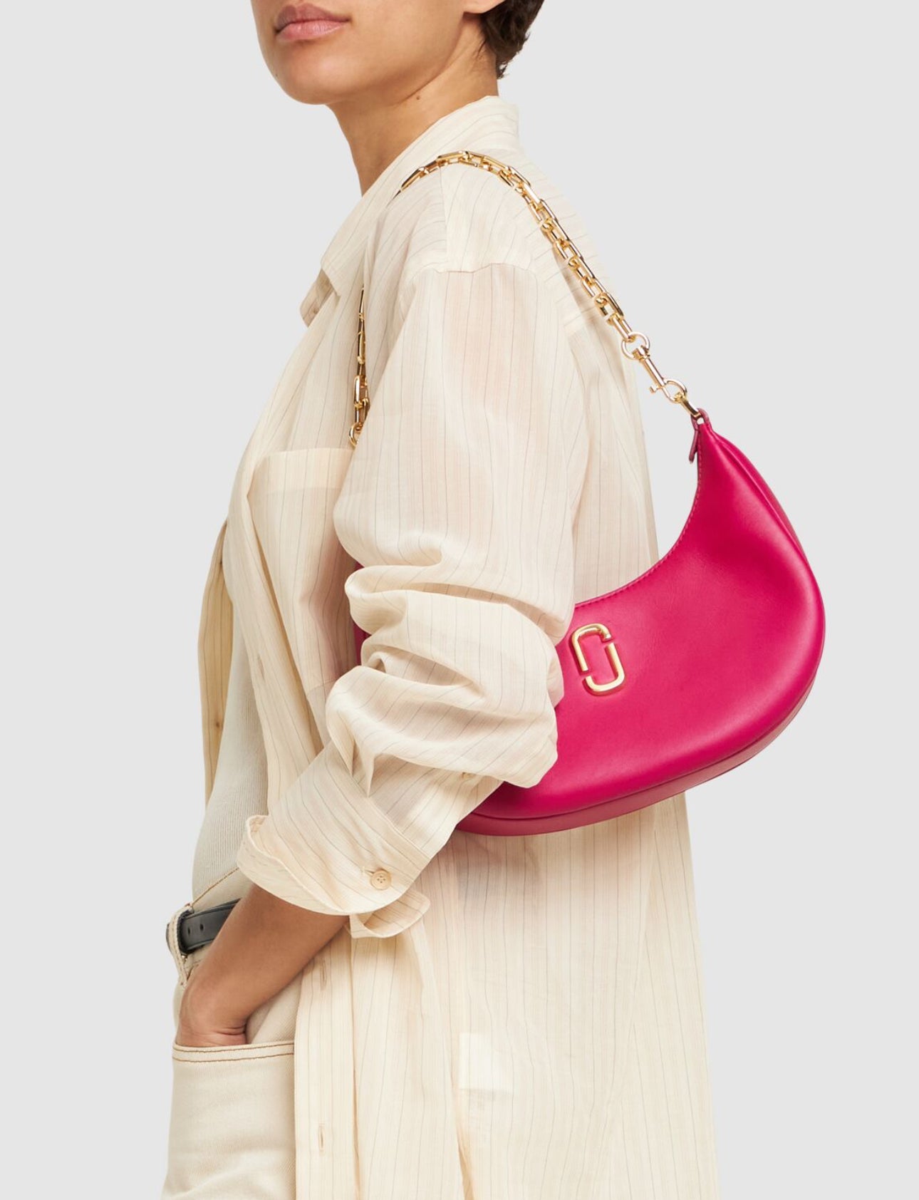 Marc Jacobs The Small Curve Leather Shoulder Bag